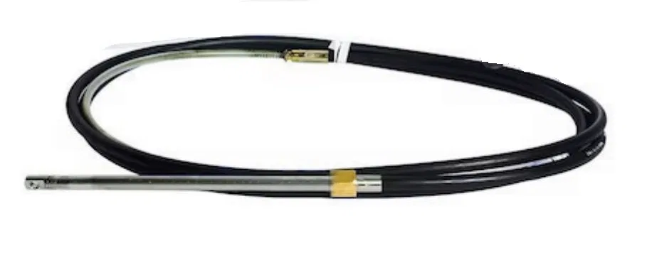 M90BX17 – UFLEX USA Boat Steering System Cable, Fits Universal Steering Helm Rotary Design 17 Foot Length Black Stain...